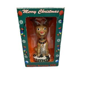 american christmas traditions bobble head collection RUDOLPH REINDEER